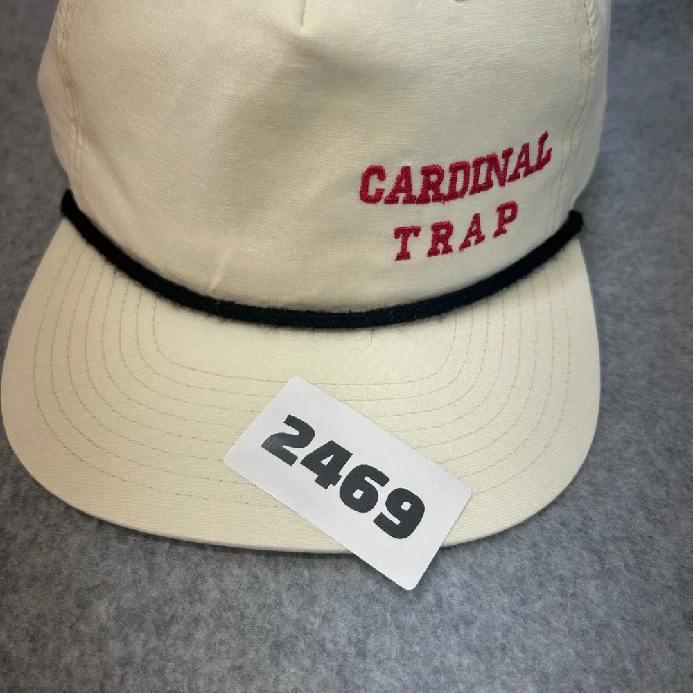 Cardinal Trap Mens Cream Richardson Snapback Hat Rope Detail OSFM 2469